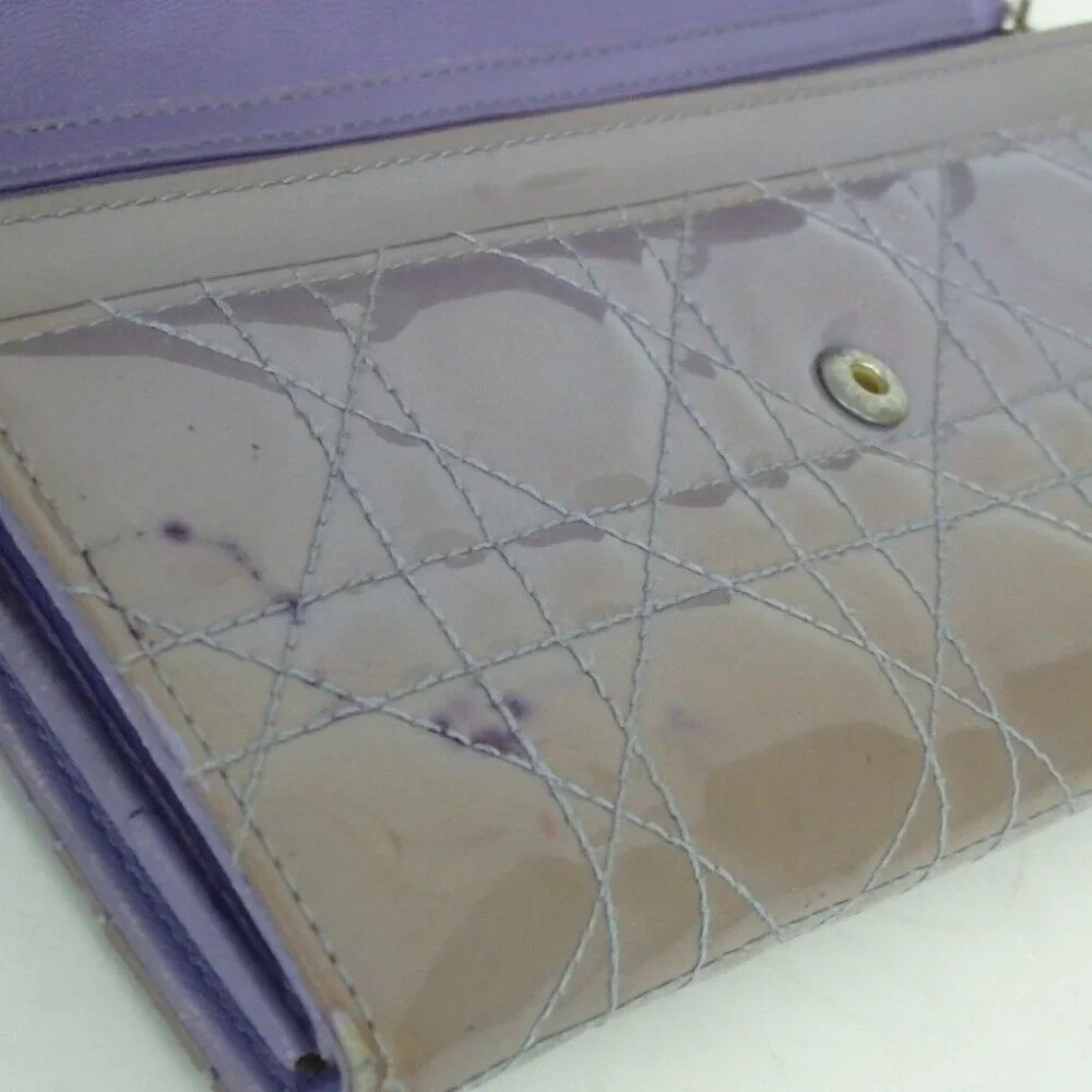 Authentic Christian Dior 02.LU.1019 Cannage Stitch Lady Dior Chain purse
